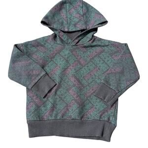 Disney Mickey Mouse Hoodie Toddler 2T All Over Print Pullover Kids Sweatshirt